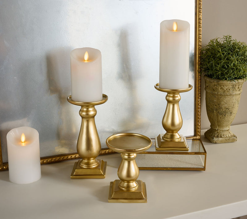 S/3 Flippable Pedestal Candle Holders by Valerie — View 15