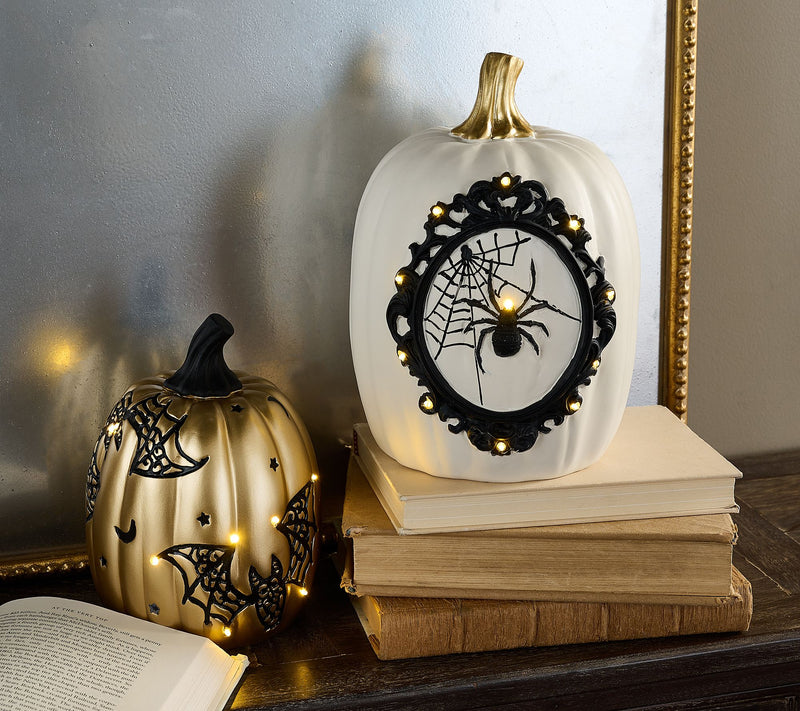 Sister Road Set of 2 Decorative Resin Pumpkins — Main view