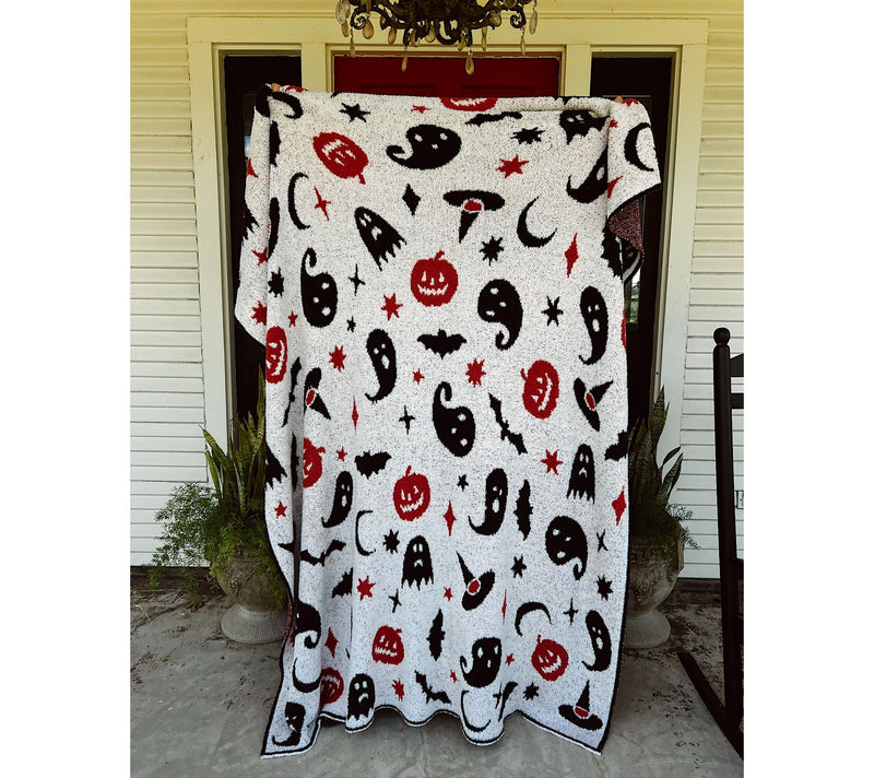 Sister Road by JG 60" x 70" Jacquard Halloween Throw — View 4