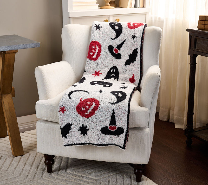 Sister Road by JG 60" x 70" Jacquard Halloween Throw — Main view