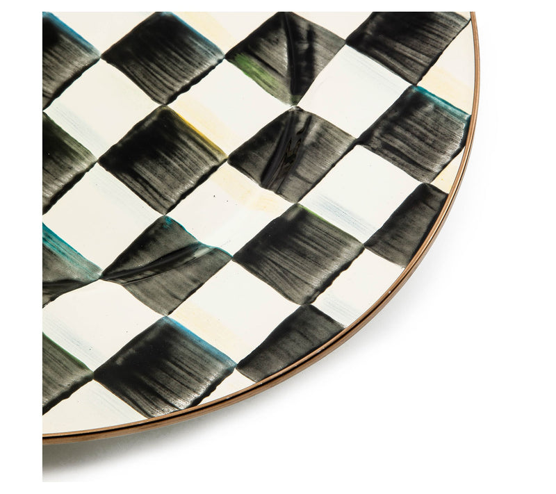 MacKenzie-Childs Courtly Check Large Oval Platt er — View 2