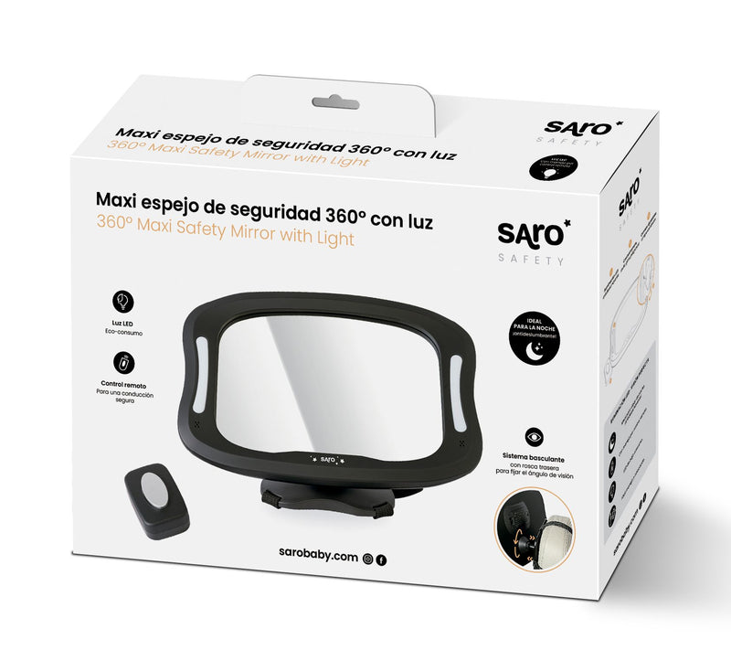 SARO 360 Baby Safety Mirror w/Light — View 4