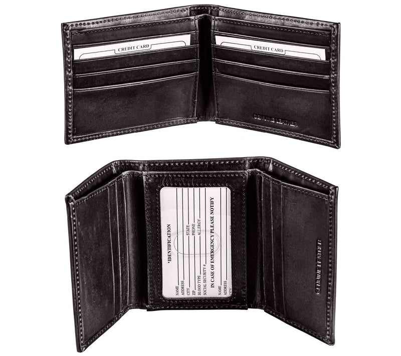 Evergreen NFL Bi-Fold & Tri-Fold Black Wallet Gift Set — View 2