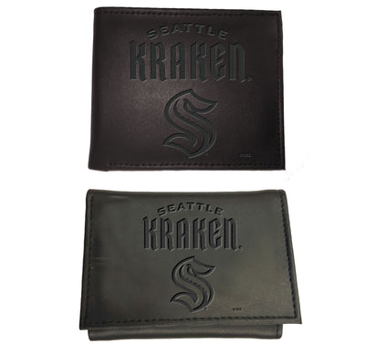 Evergreen NHL Bi-Fold & Tri-Fold Black Wallet Gift Set