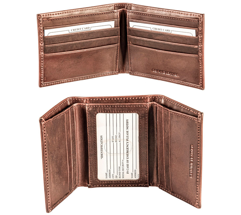 Evergreen NHL Bi-Fold & Tri-Fold Brown Leatherllet Gift Set — View 2