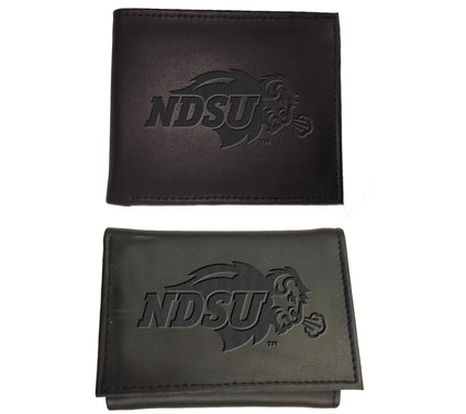 Evergreen NCAA Bi-Fold & Tri-Fold Black WalletGift Set