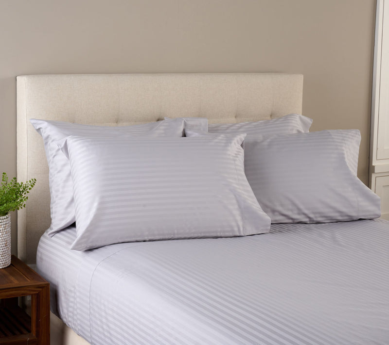 Northern Nights Wrinkle Defense Dobby Stripe Sheet Set w/ Extra Cases — View 15