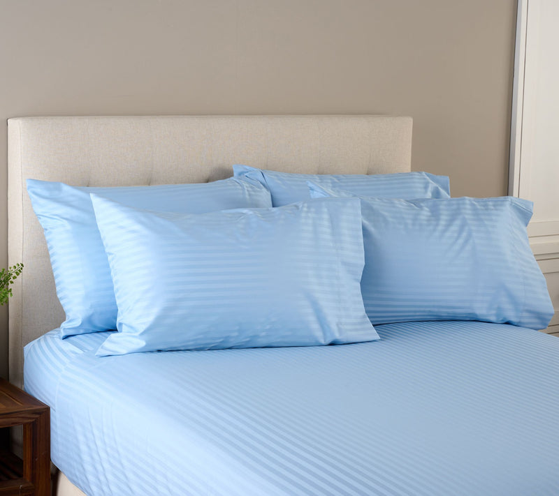 Northern Nights Wrinkle Defense Dobby Stripe Sheet Set w/ Extra Cases — View 17
