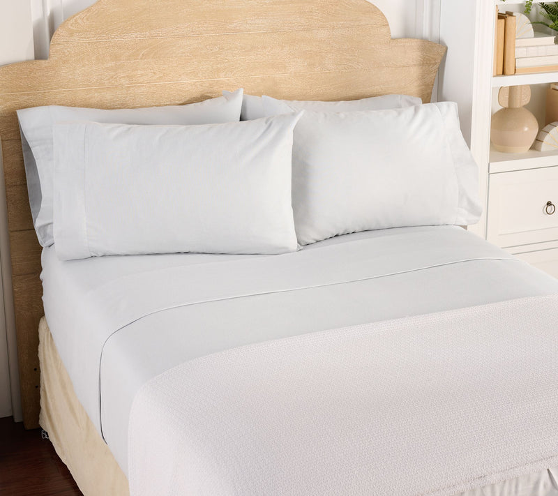 Home Reflections Flannel Sheet Set w/ Extra Cases — View 10