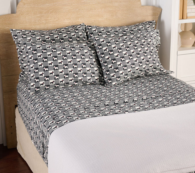 Home Reflections Flannel Sheet Set w/ Extra Cases — View 23