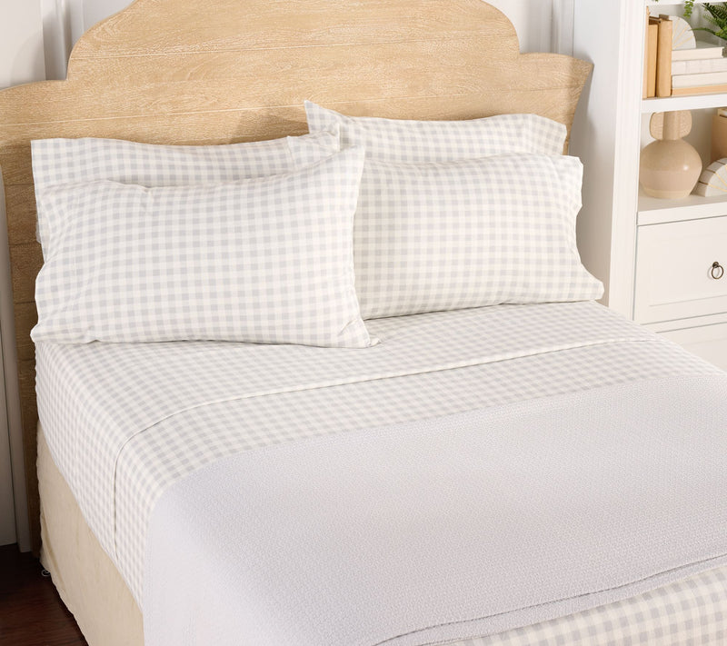 Home Reflections Flannel Sheet Set w/ Extra Cases — View 15