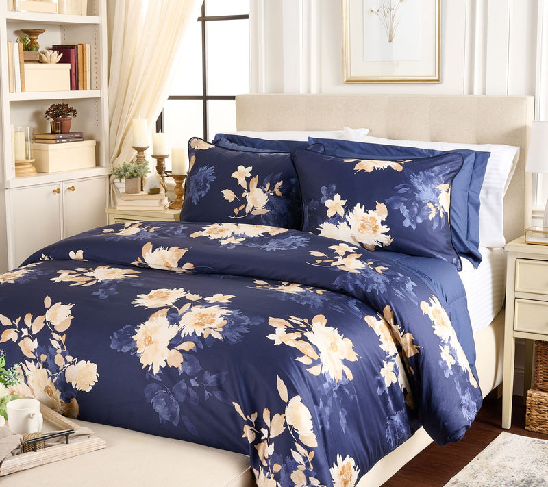 Northern Nights Floral Printed Comforter & Sham Set - Twin — View 9