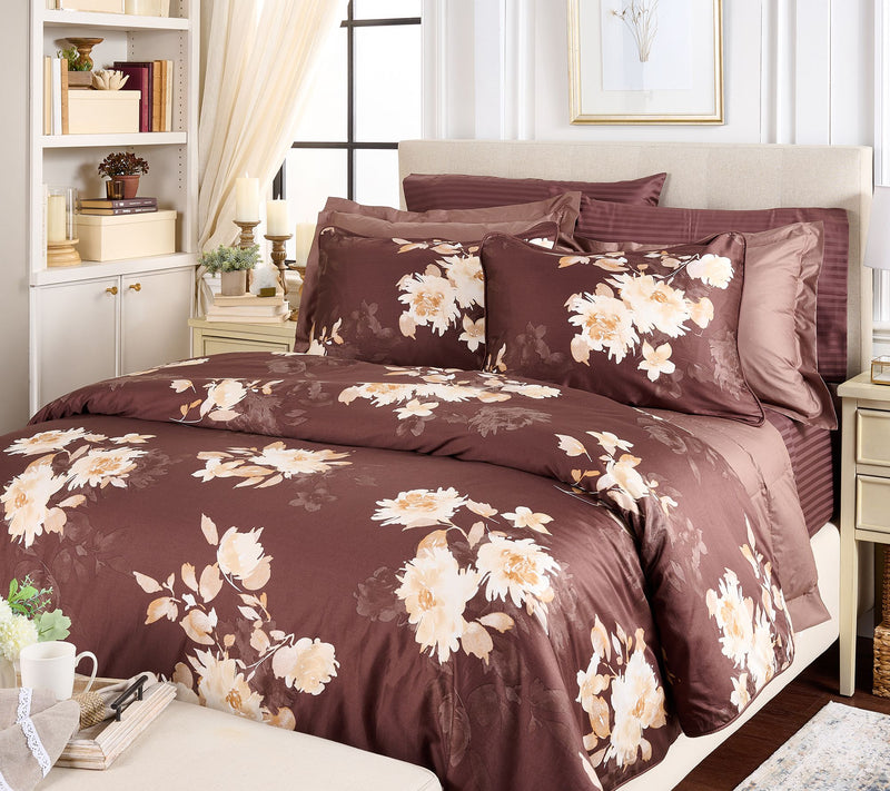 Northern Nights Floral Printed Comforter & Sham Set - King — View 5