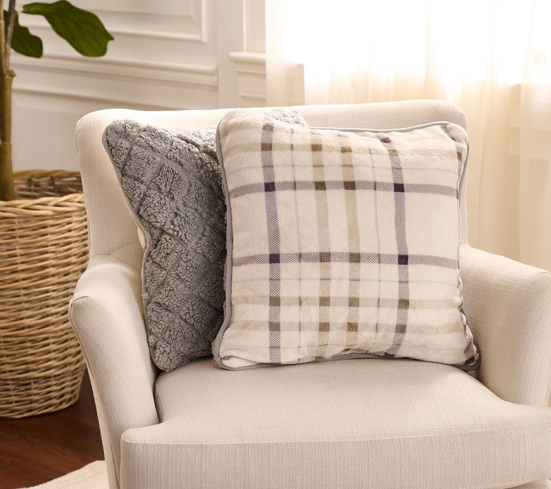 Home Reflections Set of 2 Plush 18" x 18" Dec Pillows — View 7