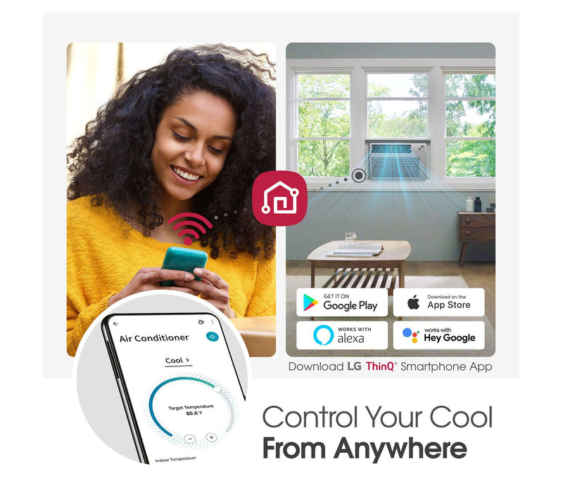 LG 10,000 BTU Smart Window Air Conditioner — View 6