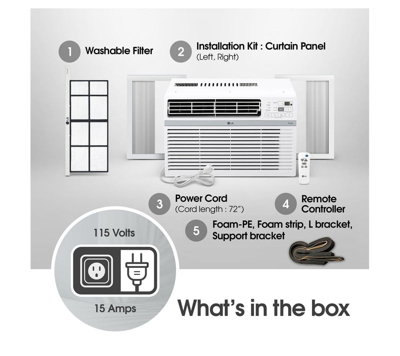 LG 10,000 BTU Smart Window Air Conditioner — View 9