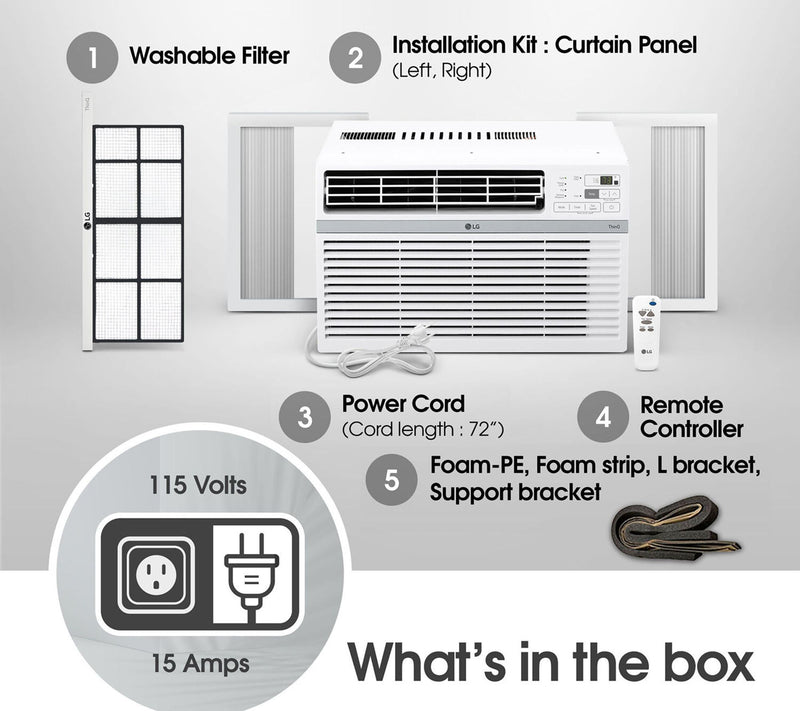 LG 14,000 BTU Window Air Conditioner — View 5