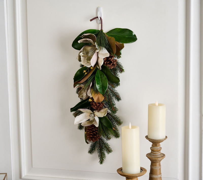 26" Magnolia and Berry Teardrop by Valerie — View 4