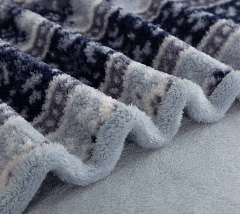 Berkshire Fairisle Teddy Boucle Reverse Spaloft 60x70 Throw — View 13