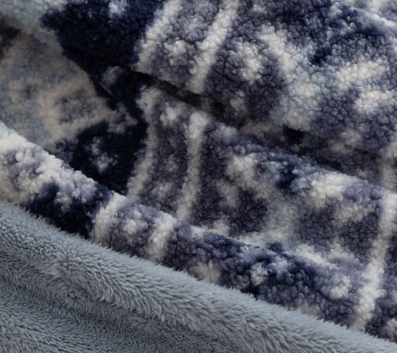 Berkshire Fairisle Teddy Boucle Reverse Spaloft 60x70 Throw — View 12