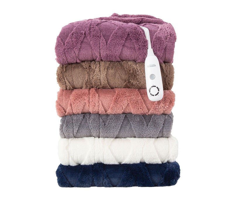 Berkshire Diamond Quilted Grace Fur 50x60 Heated Throw — View 19