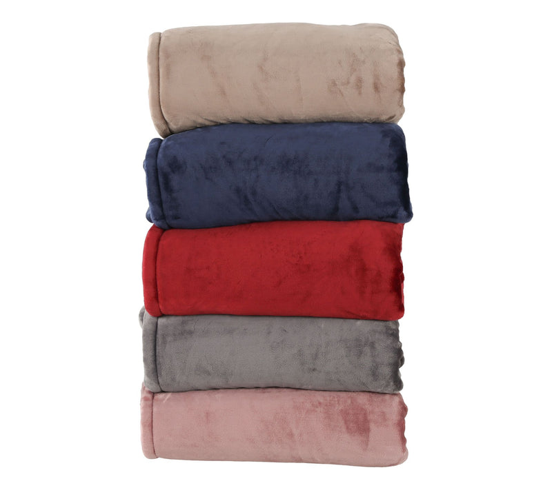 Berkshire Velvetsoft & Sherpa Heated Wearable Throw — View 7