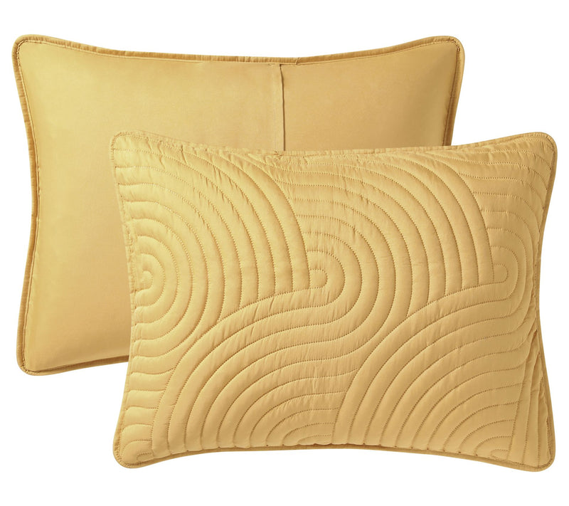 VCNY Home Sands 3pc Curved Textured Quilt Set, Full/ Queen — View 5