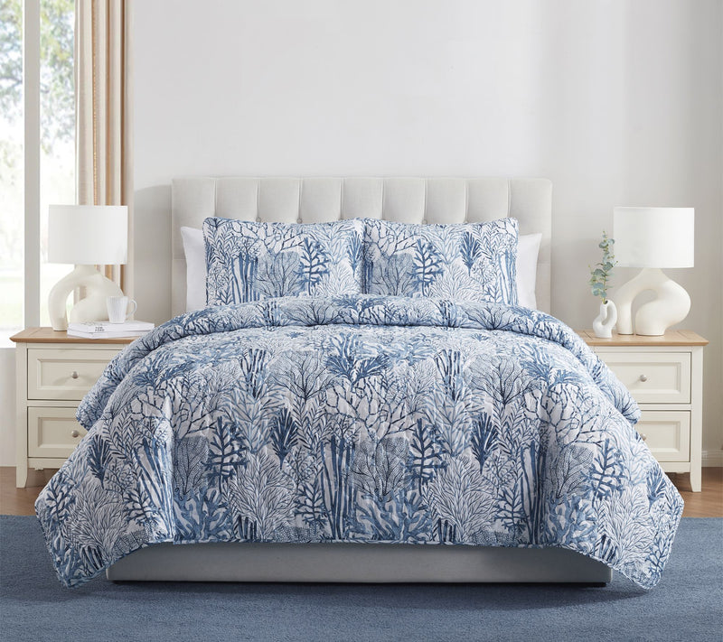 VCNY Home Gill 3pc Sea Plants Quilt Set, King — View 7