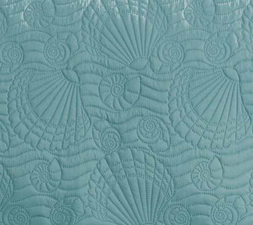 VCNY Home Ocean 3pc Solid Seashell Coastal Quilt. King — View 7