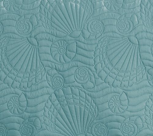 VCNY Home Ocean 3pc Solid Seashell Coastal Quilt. Full/ Queen — View 7