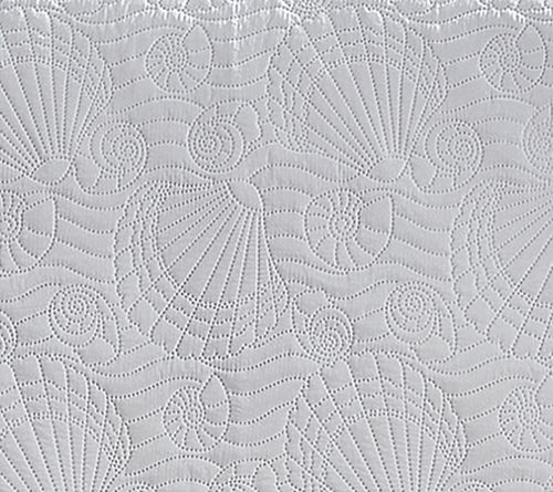 VCNY Home Ocean 3pc Solid Seashell Coastal Quilt. Full/ Queen — View 8