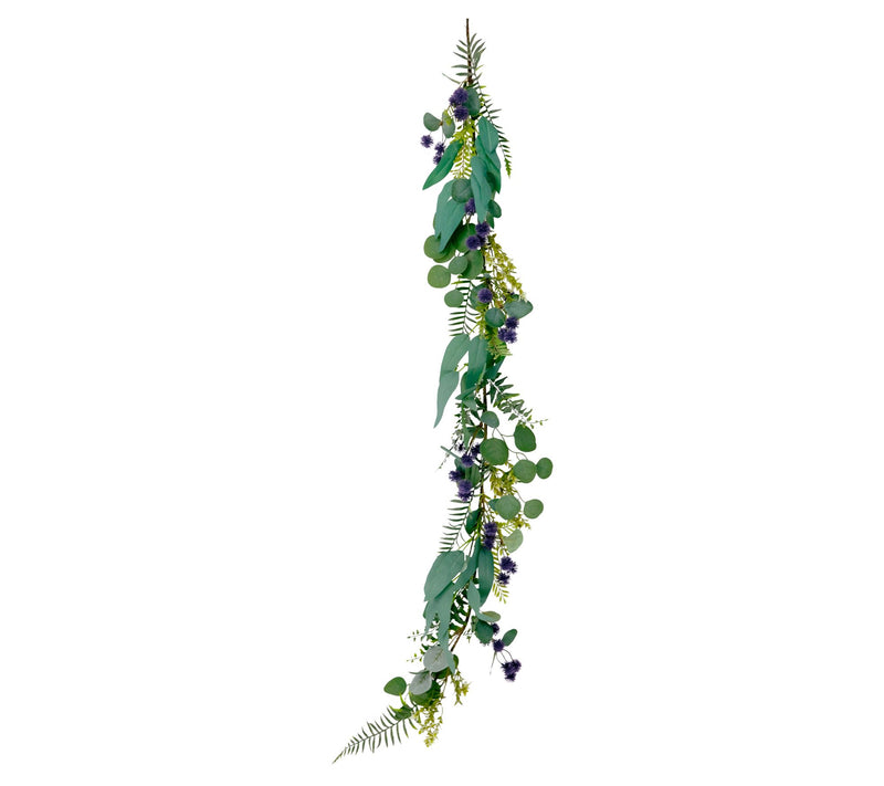 Puleo International 60" Artificial Eucalyptus Sring Garland — View 3