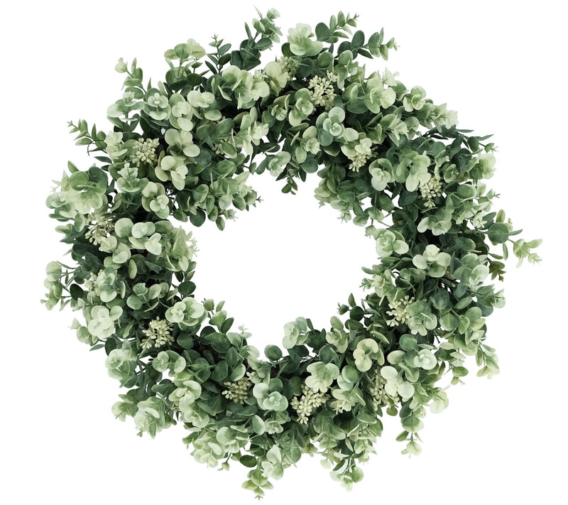 Puleo International 24" Art Eucalyptus Floral Spring Wreath — Main view