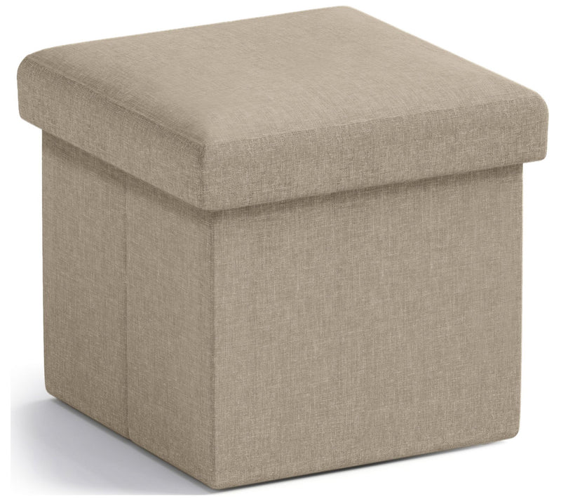 Ornavo Home Small Square Cube Storage Ottoman — View 5