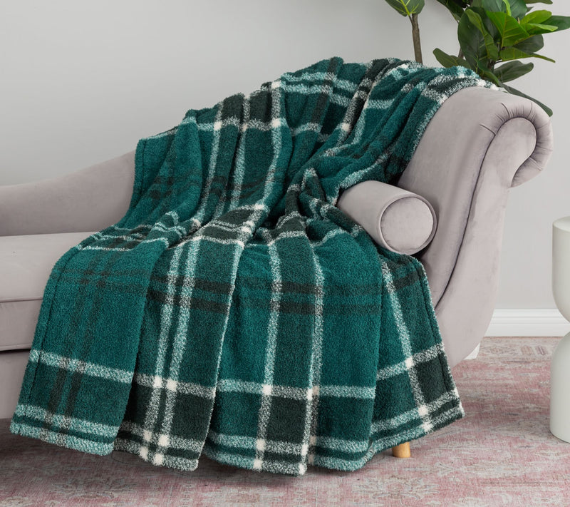 Berkshire Retro Plaid Plush 60x70 Throw — View 5