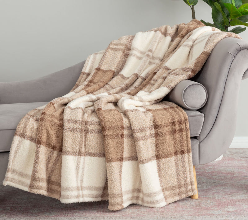Berkshire Retro Plaid Plush 60x70 Throw — View 9