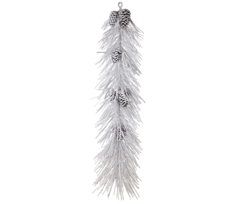 48" Long Snow Pine With Cones Garland by Valerie — Main view