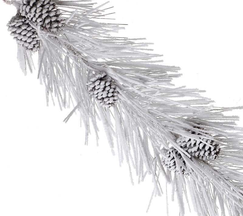 48" Long Snow Pine With Cones Garland by Valerie — View 2