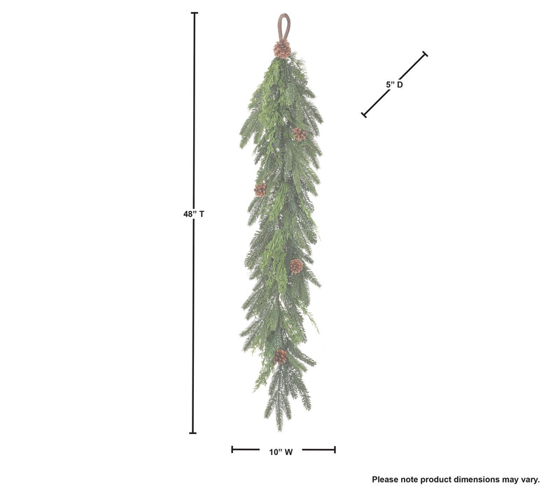 48" Lebanon Cedar Full Garland by Valerie — View 2