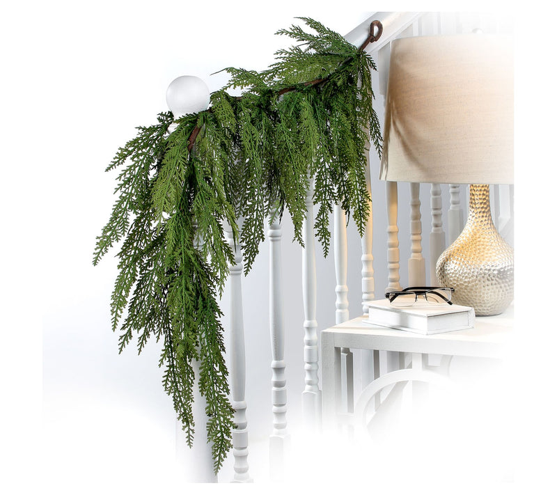 48" Lebanon Cedar Full Garland by Valerie — View 4
