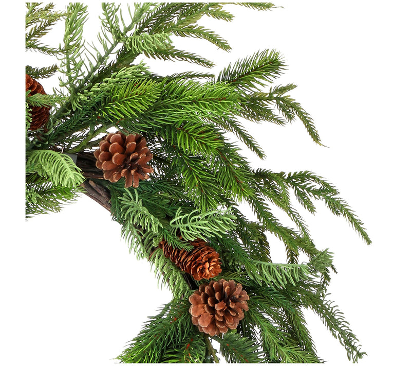 20" Norfolk Spruce Juniper Wreath by Valerie — View 3