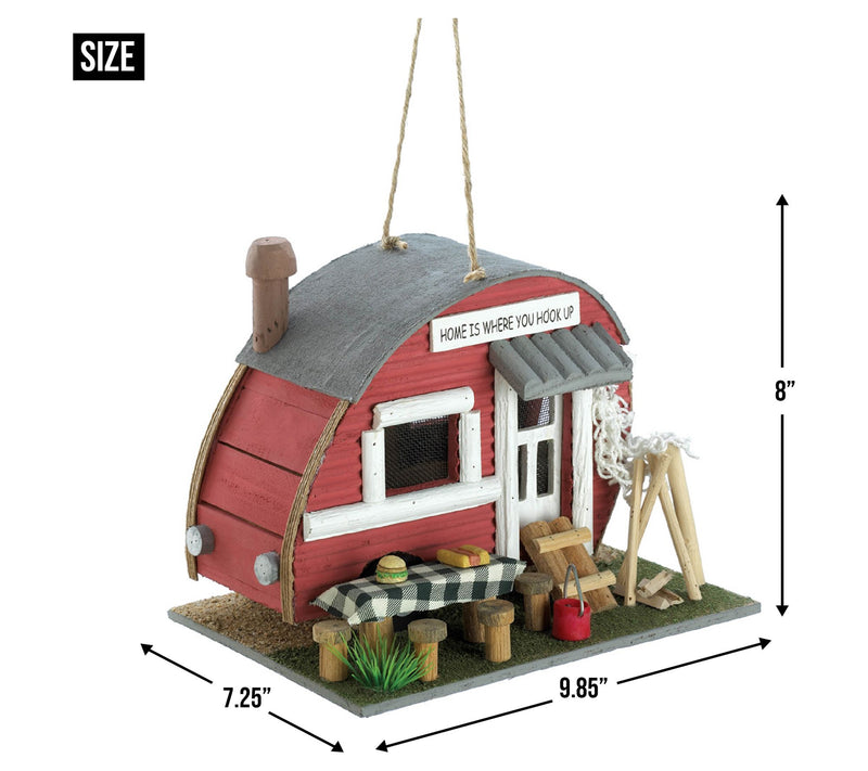 Zingz & Thingz Red Trailer Birdhouse — View 5