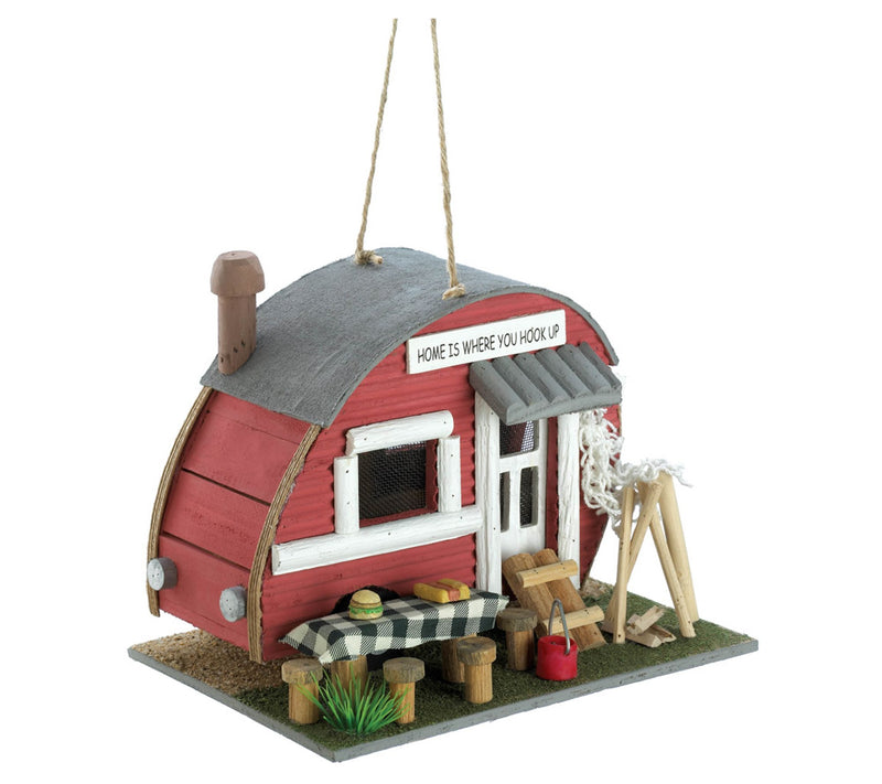 Zingz & Thingz Red Trailer Birdhouse — View 2