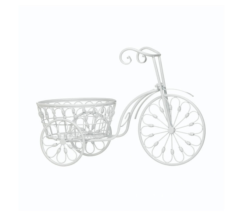 Zingz & Thingz White Bicycle Planter — Main view
