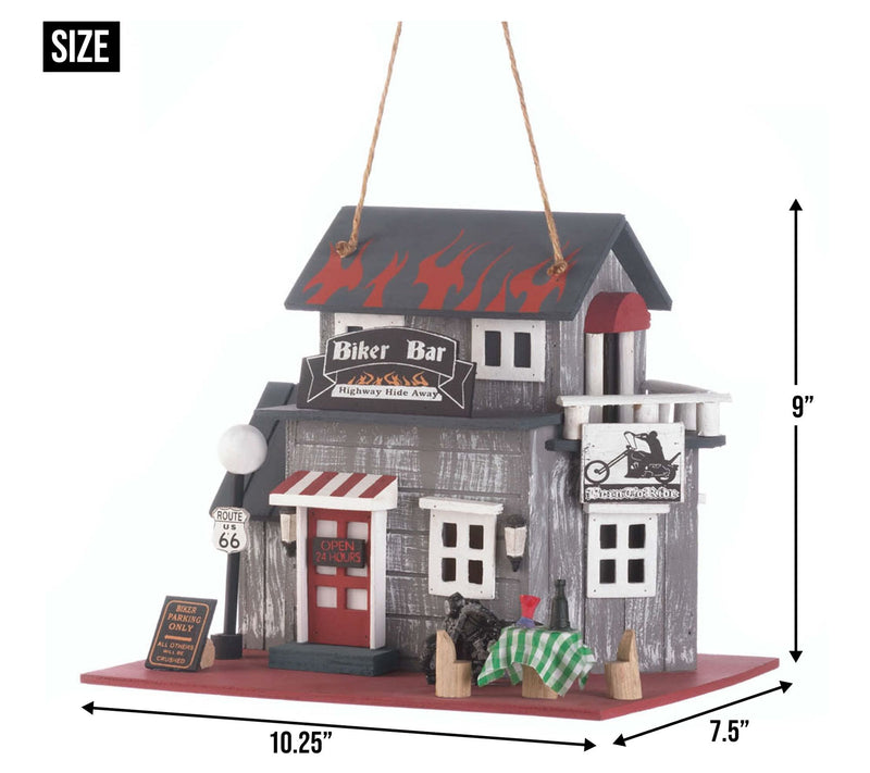 Zingz & Thingz Route 66 Biker Bar Birdhouse — View 4