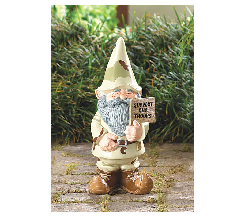 Zingz & Thingz Support Our Troops Gnome GardenStatue — View 4