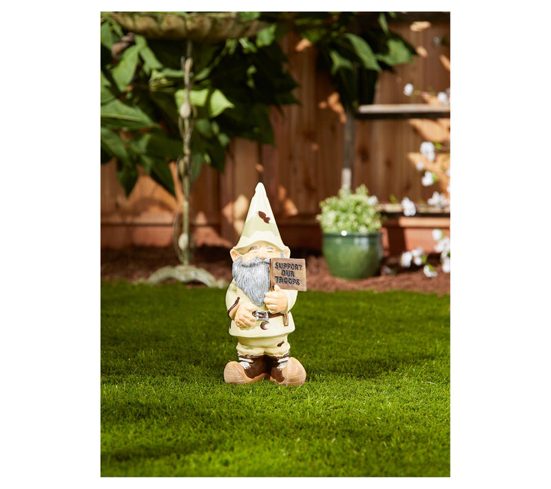 Zingz & Thingz Support Our Troops Gnome GardenStatue — View 3