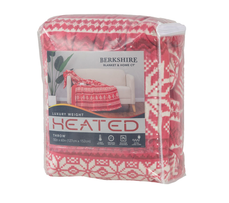 Berkshire Velvetsoft & Sherpa Heated Throw with EZ Touch Remote — View 15