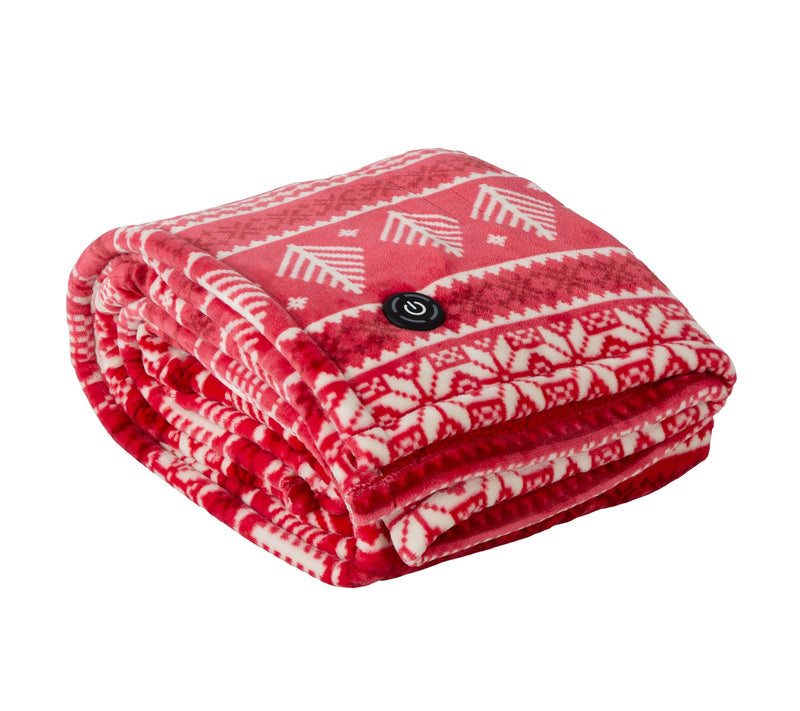 Berkshire Velvetsoft & Sherpa Heated Throw with EZ Touch Remote — View 16