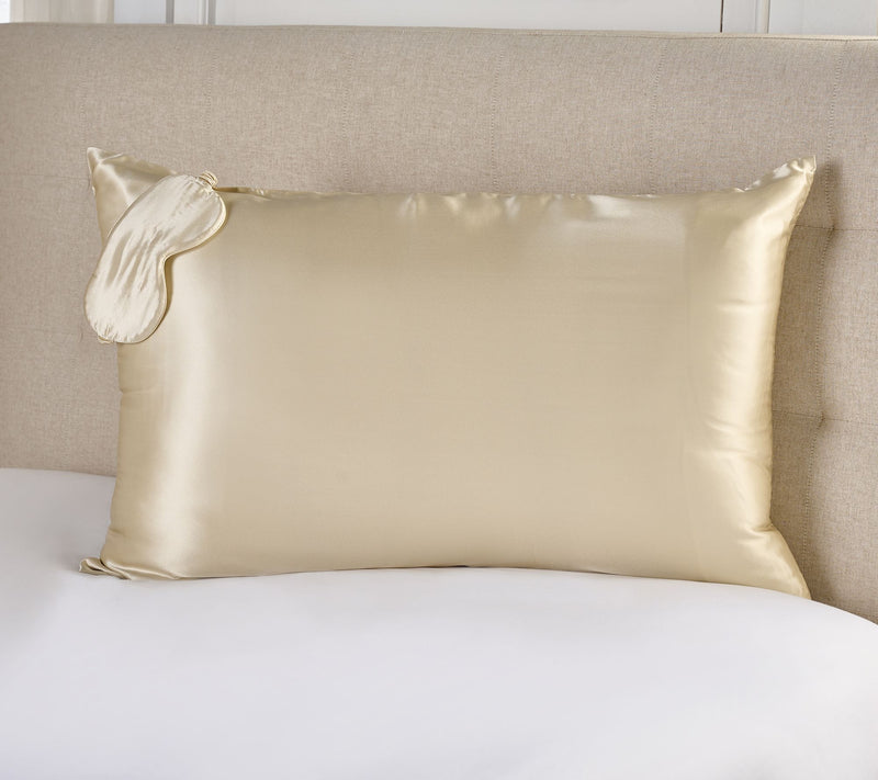 Northern Nights Pure Silk Pillowcase and Eye Mask Set — View 5